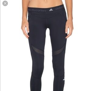 Adidas x Stella McCartney Black Zip side leggings